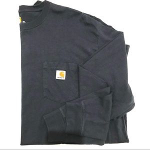 Men’s CARHARTT long sleeve shirt blue 2XL